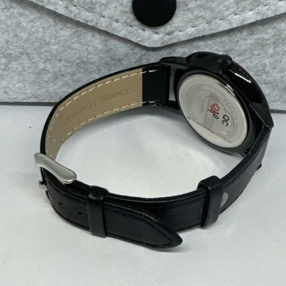 Burei S-19006M Men's Black Leather Strap Analog Dial Quartz Wrist Watch JNA65 - Picture 11 of 12